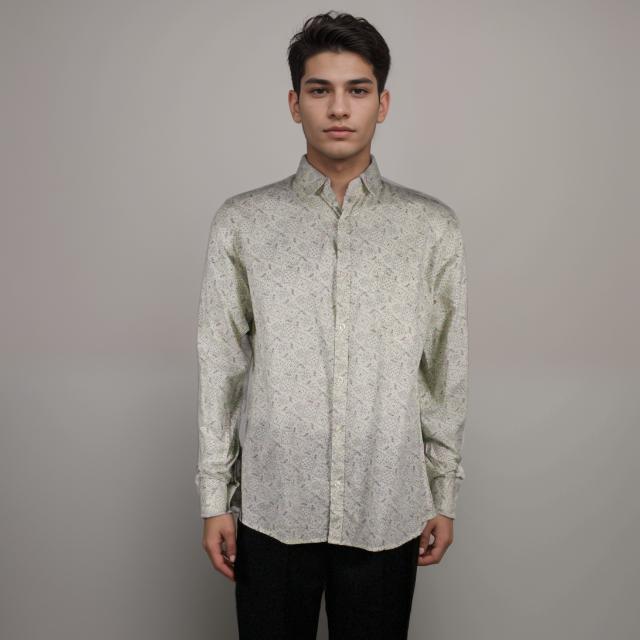 Men Long Sleeve Printed Shirt
