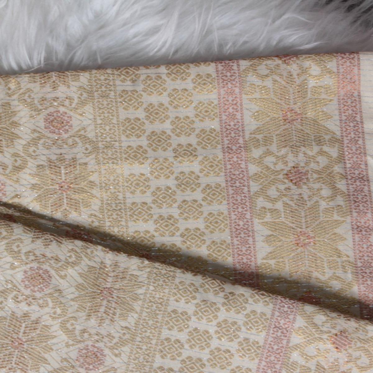 Gold Body Copper Butta Songket 44"