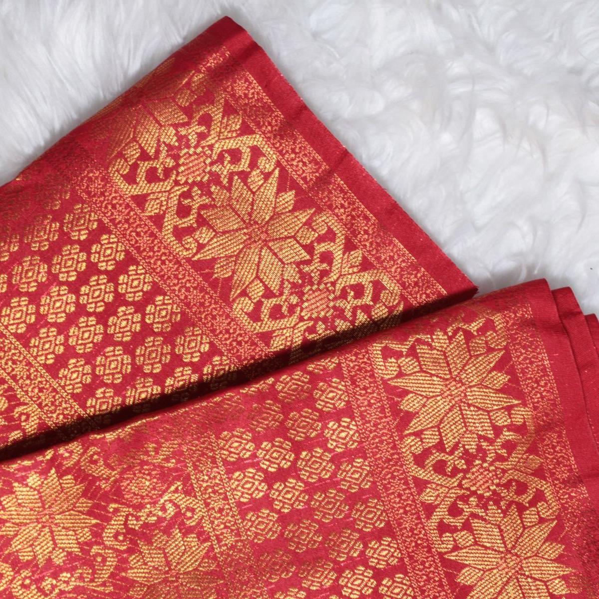 Gold Body Copper Butta Songket 44"