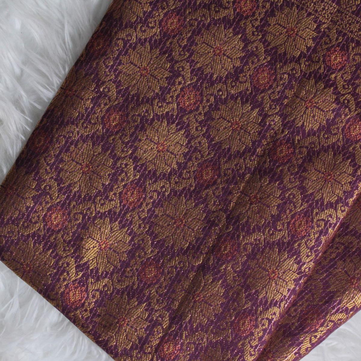 Gold Body Copper Butta Songket 44"