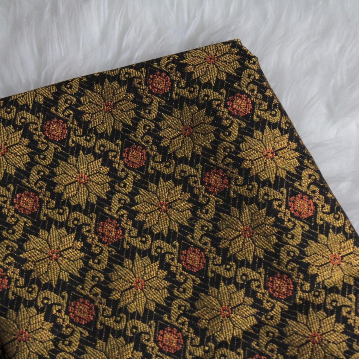 Gold Body Copper Butta Songket 44"