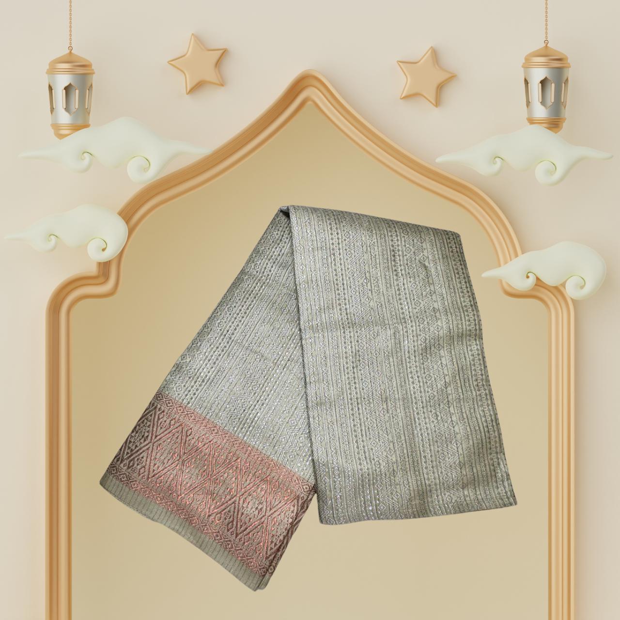 Silver Sampin Dewasa Siap Jahit