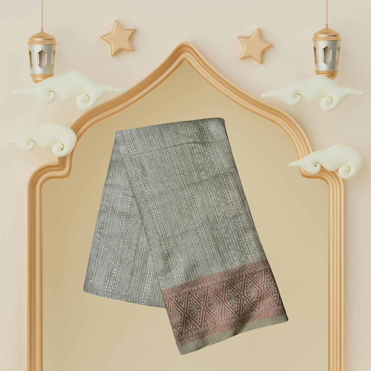 Silver Sampin Dewasa Siap Jahit