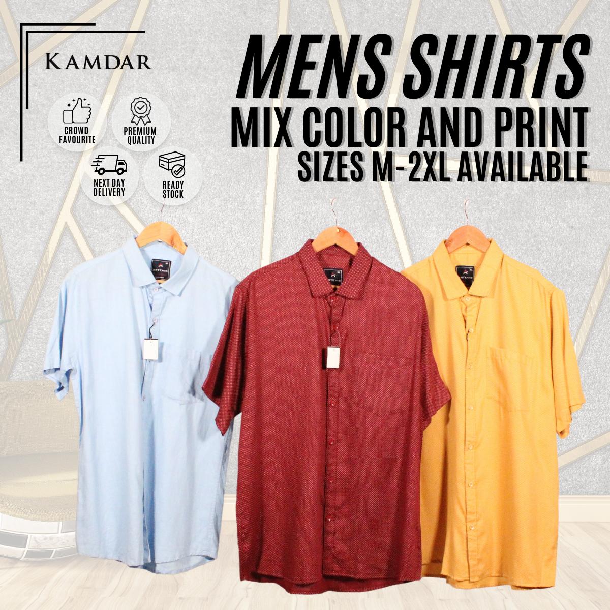 Men Short Sleeve Printed Shirt