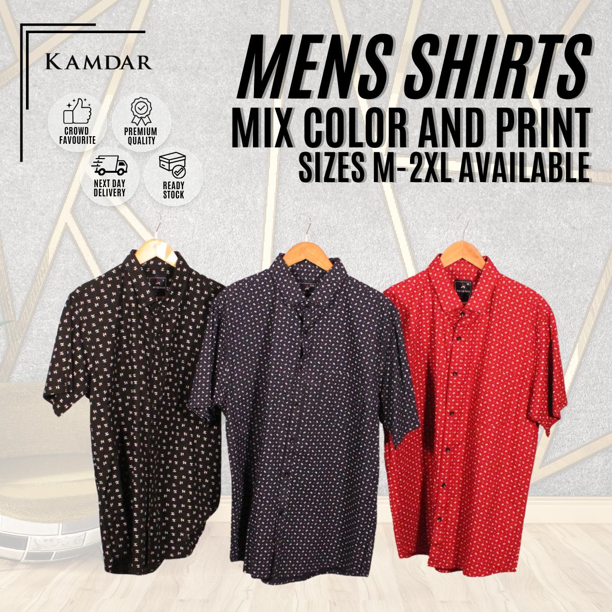 Men Short Sleeve Printed Shirt