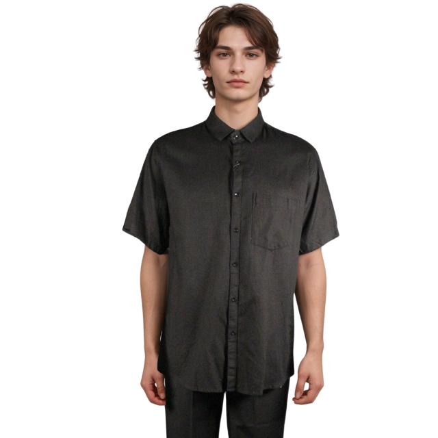 Men Short Sleeve Printed Shirt