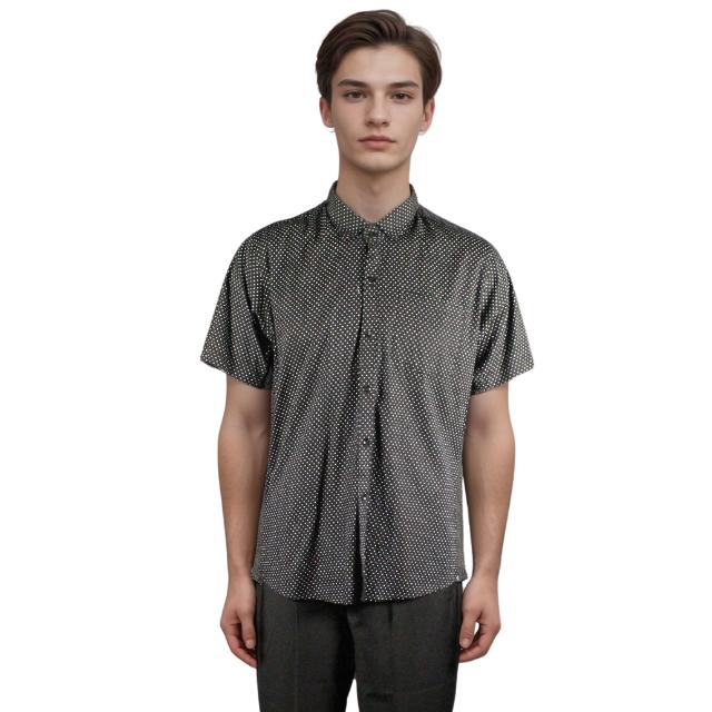 Men Short Sleeve Printed Shirt