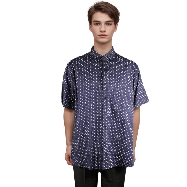 Men Short Sleeve Printed Shirt
