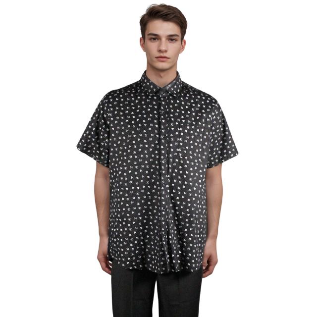 Men Short Sleeve Printed Shirt