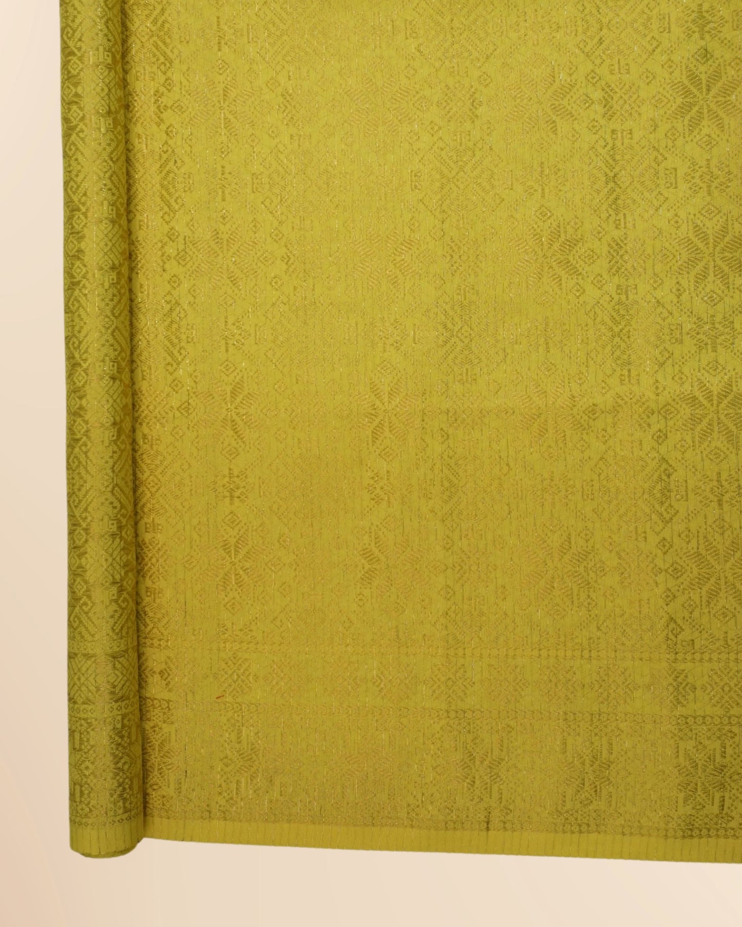 Metallic Silver Songket 44"