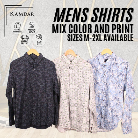 Men Long Sleeve Printed Shirt
