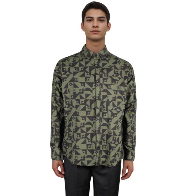 Men Long Sleeve Printed Shirt