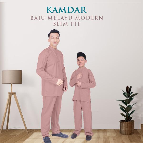 Mikail Baju Melayu Modern Slim Fit Sedondon Kain Toyobo Cotton (FREE SAMPIN) Baju Melayu Raya untuk Ayah & Anak 2025
