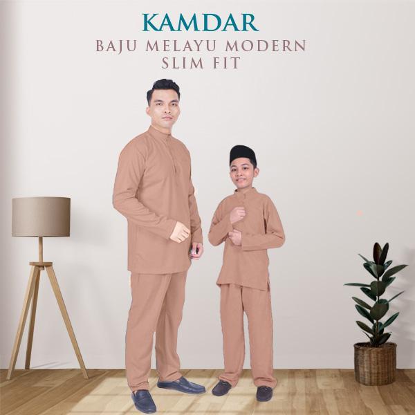 Mikail Baju Melayu Modern Slim Fit Sedondon Kain Toyobo Cotton (FREE SAMPIN) Baju Melayu Raya untuk Ayah & Anak 2025