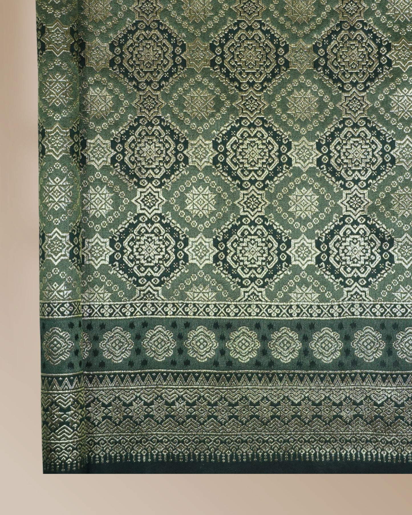 Bayu Kayangan 2 Tone Metallic Songket 44"