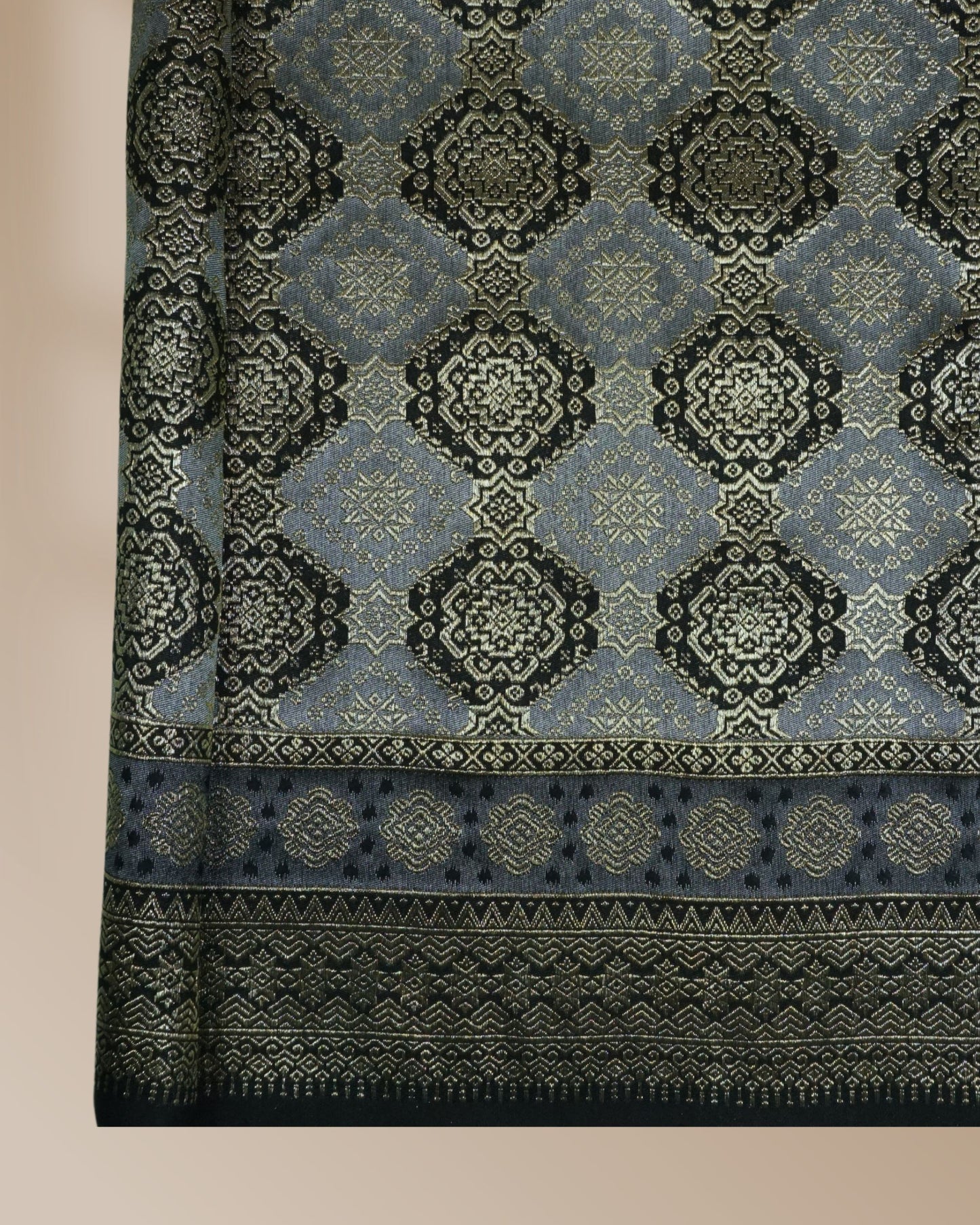 Bayu Kayangan 2 Tone Metallic Songket 44"