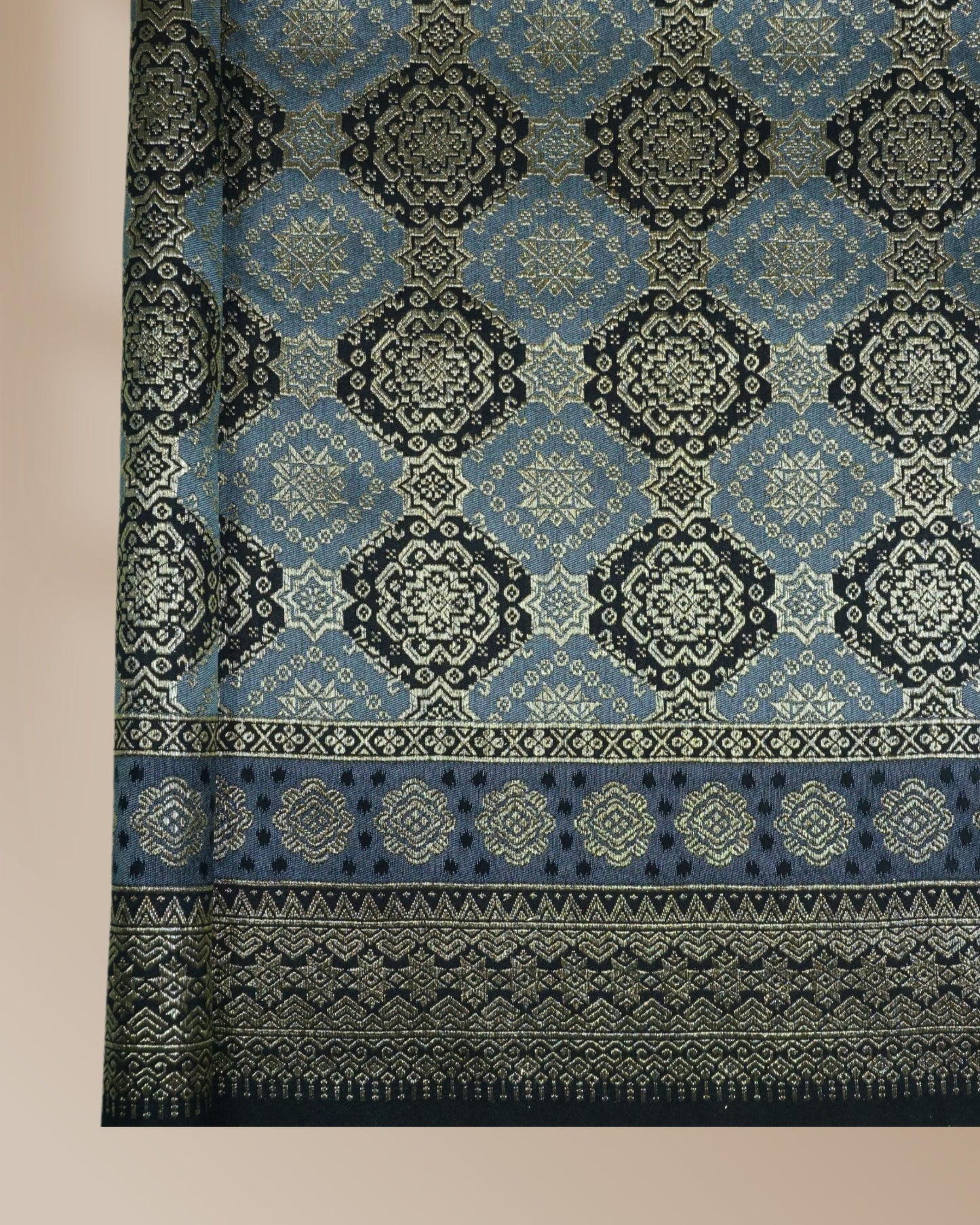 Bayu Kayangan 2 Tone Metallic Songket 44"