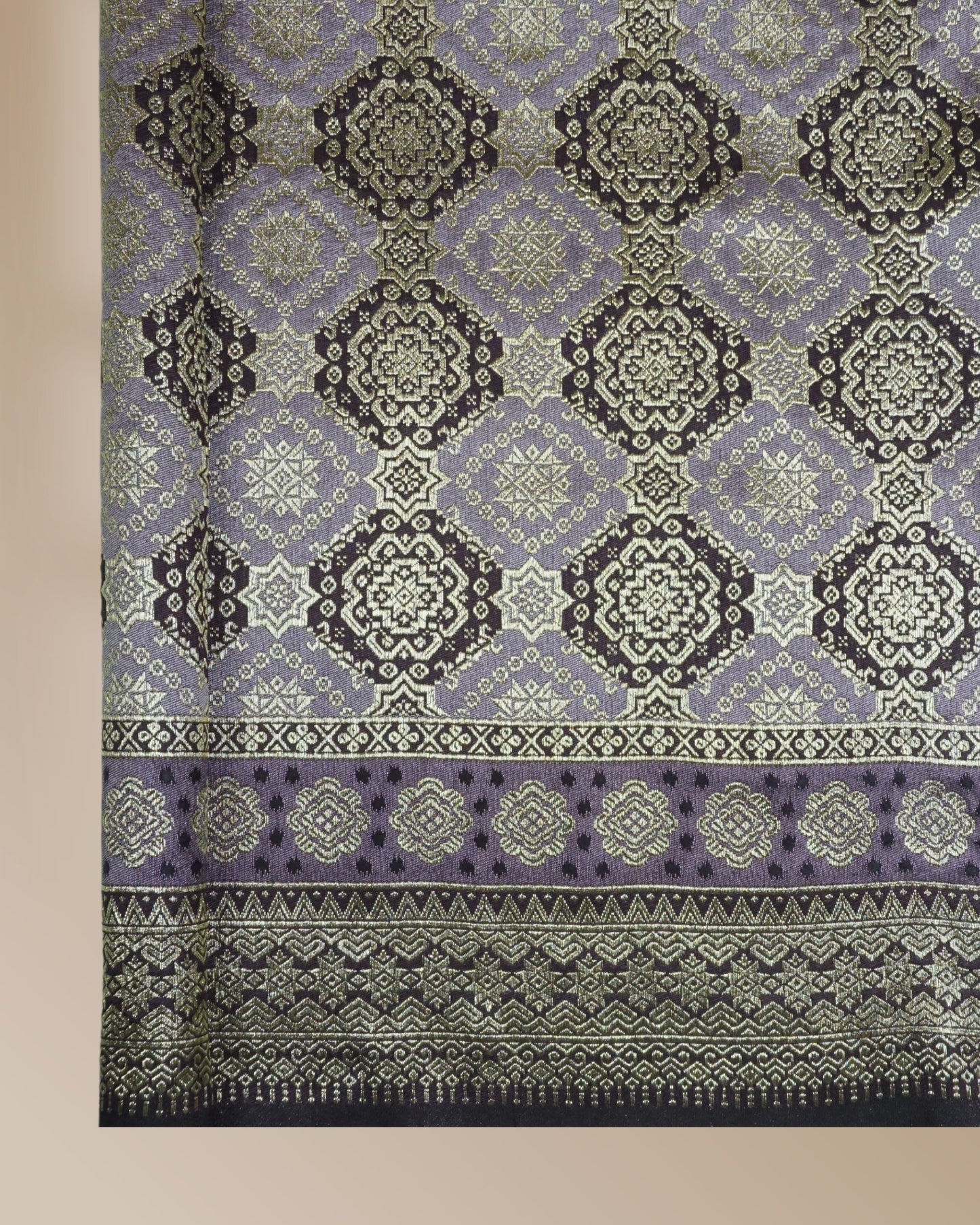 Bayu Kayangan 2 Tone Metallic Songket 44"