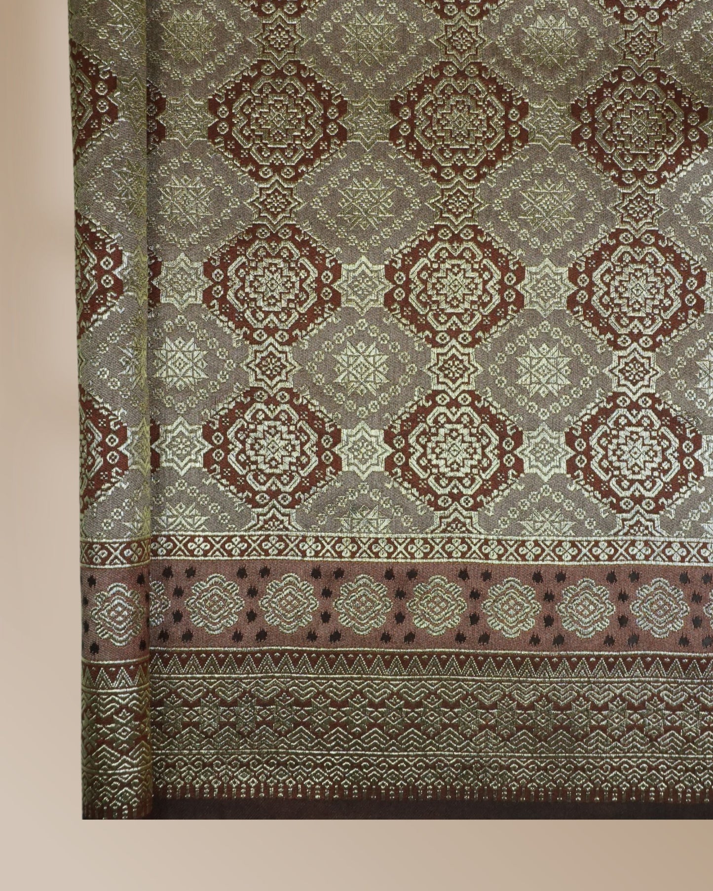 Bayu Kayangan 2 Tone Metallic Songket 44"