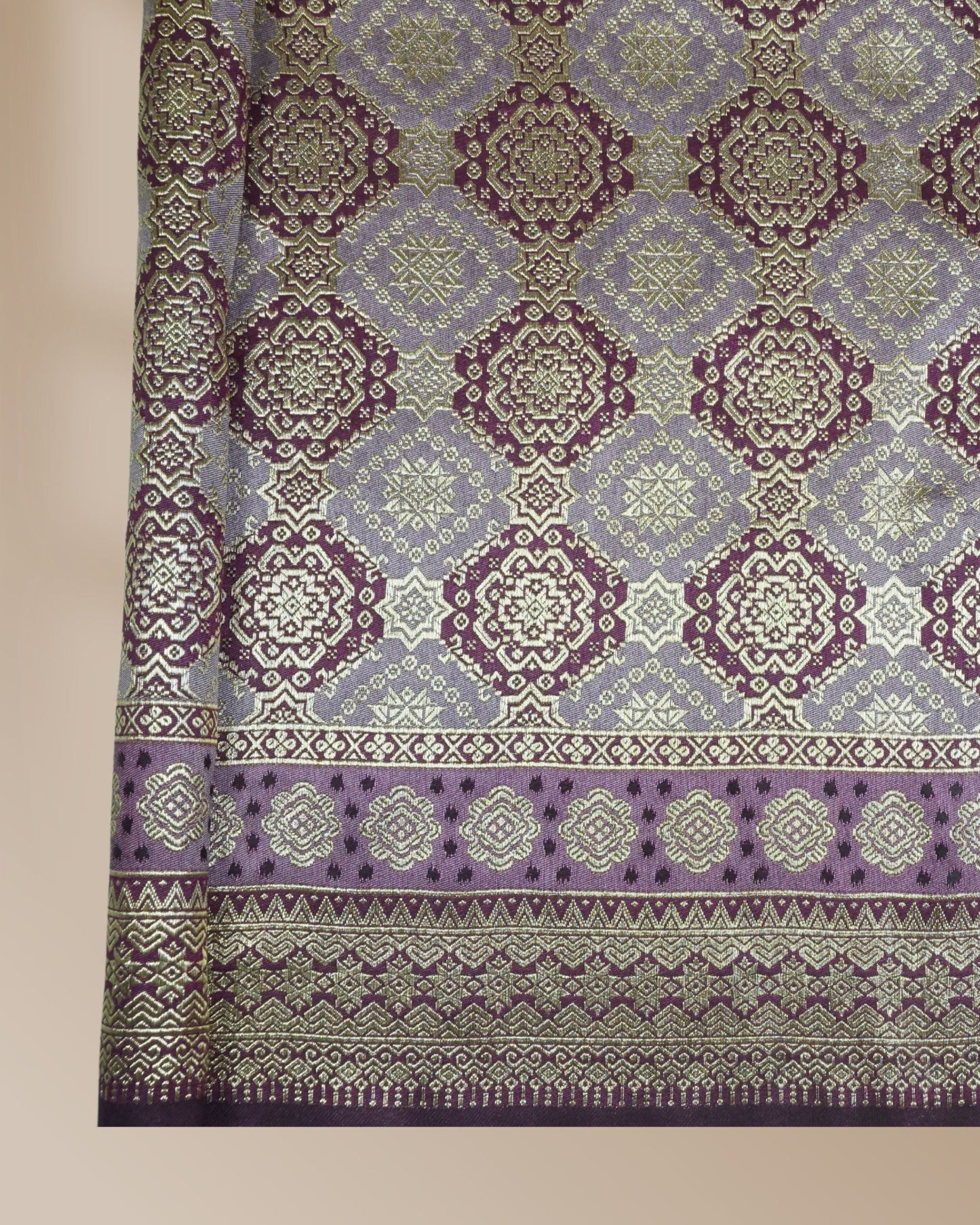 Bayu Kayangan 2 Tone Metallic Songket 44"