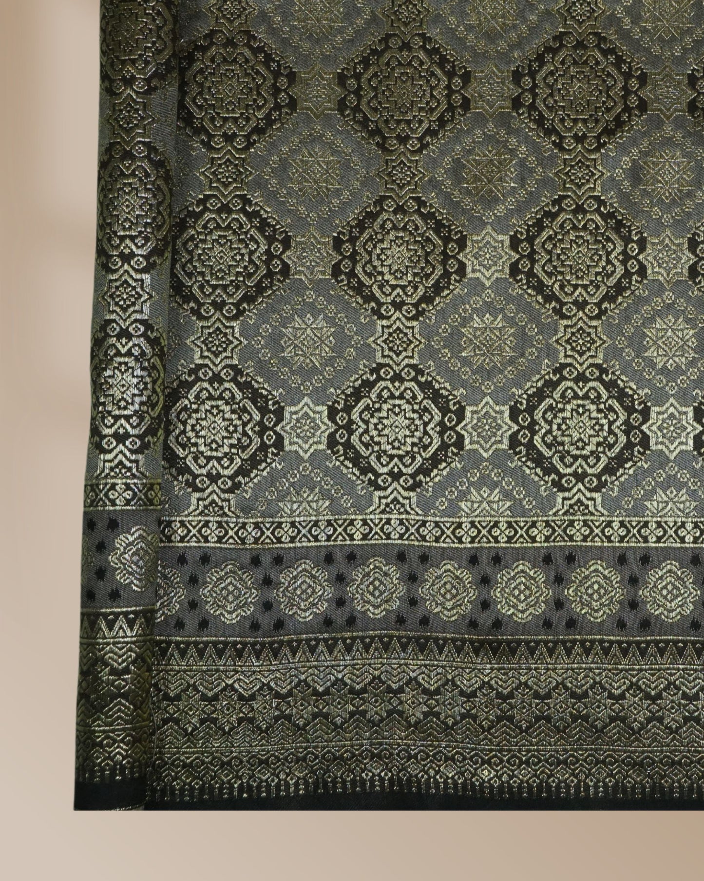 Bayu Kayangan 2 Tone Metallic Songket 44"
