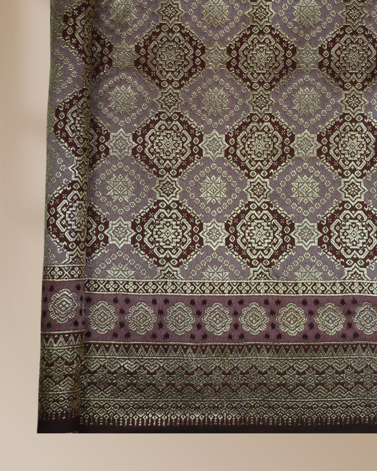 Bayu Kayangan 2 Tone Metallic Songket 44"