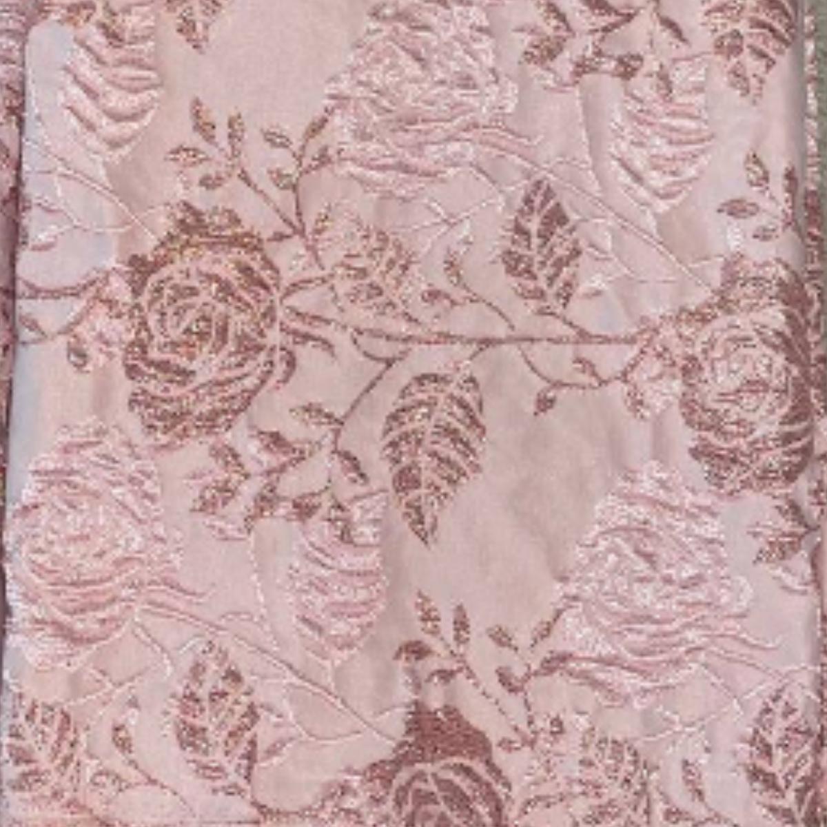 Larosa Floral Brocade Jacquard with Walter Italian Plain Satin Combo Set