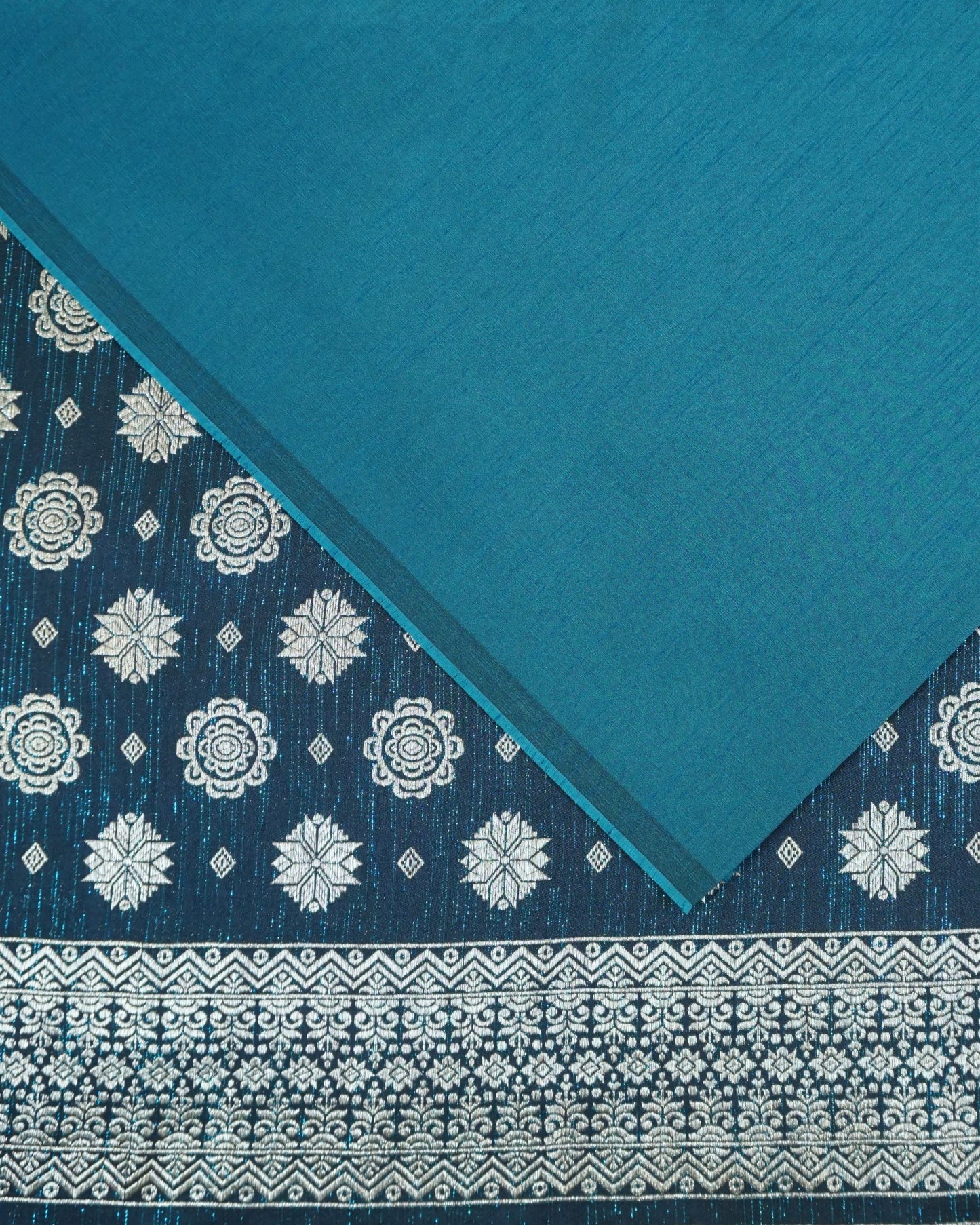 Silver Songket with Shantung Combo Set