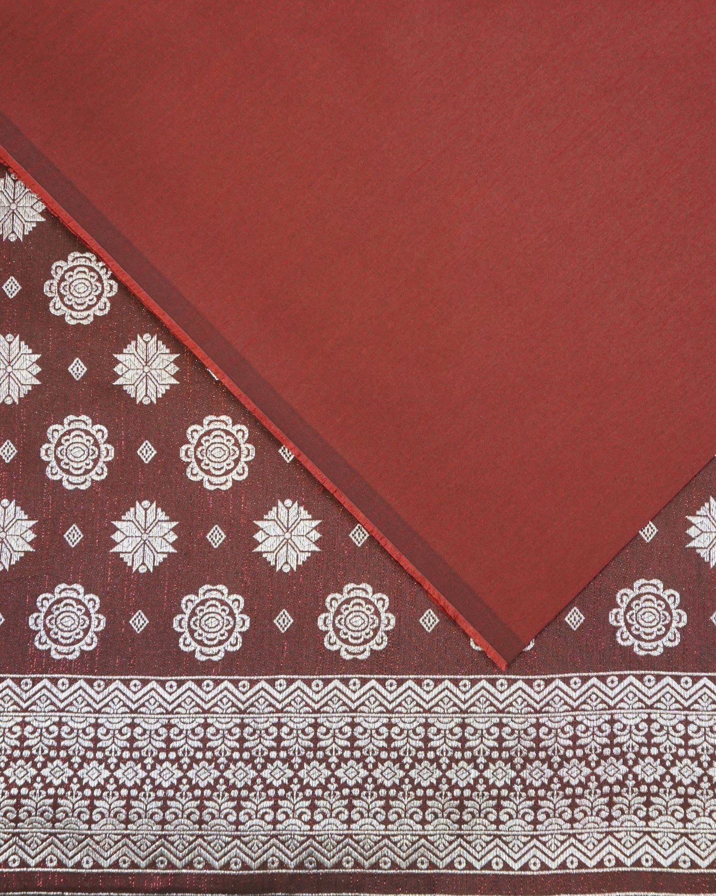 Silver Songket with Shantung Combo Set