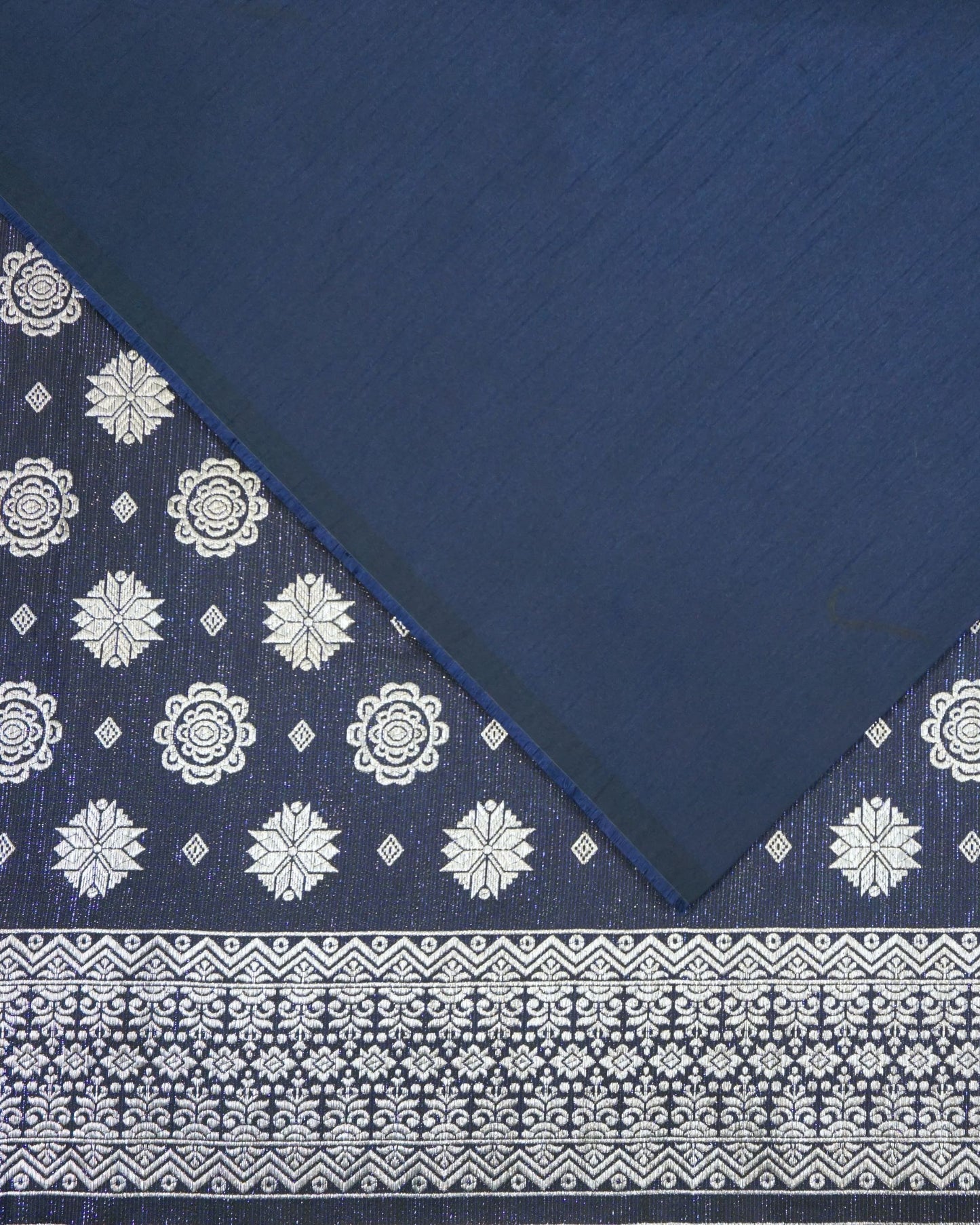 Silver Songket with Shantung Combo Set