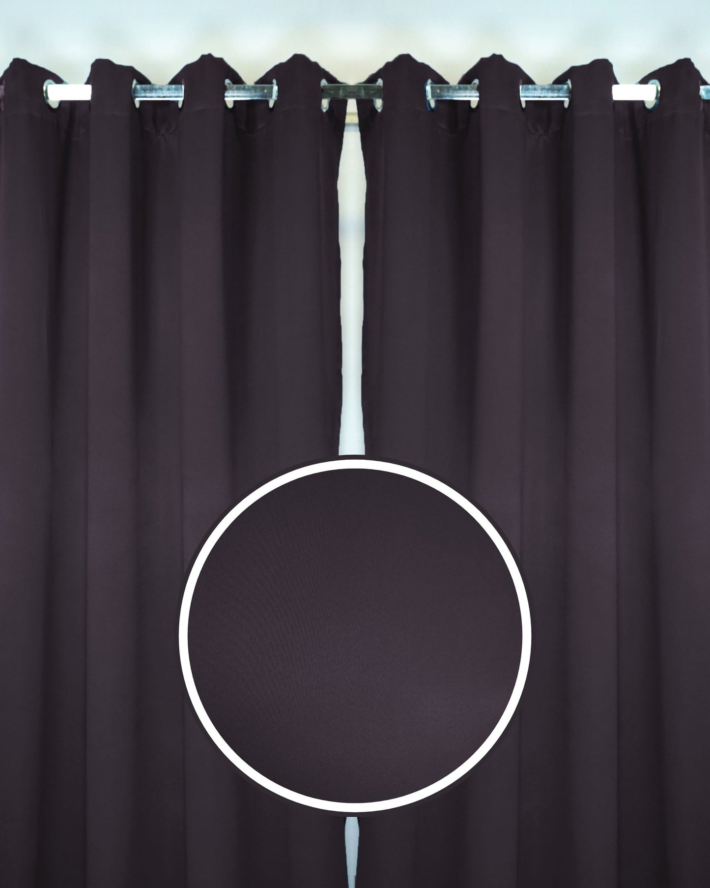 Rinova Dimout Fabric Ring Curtain (Ready Made)