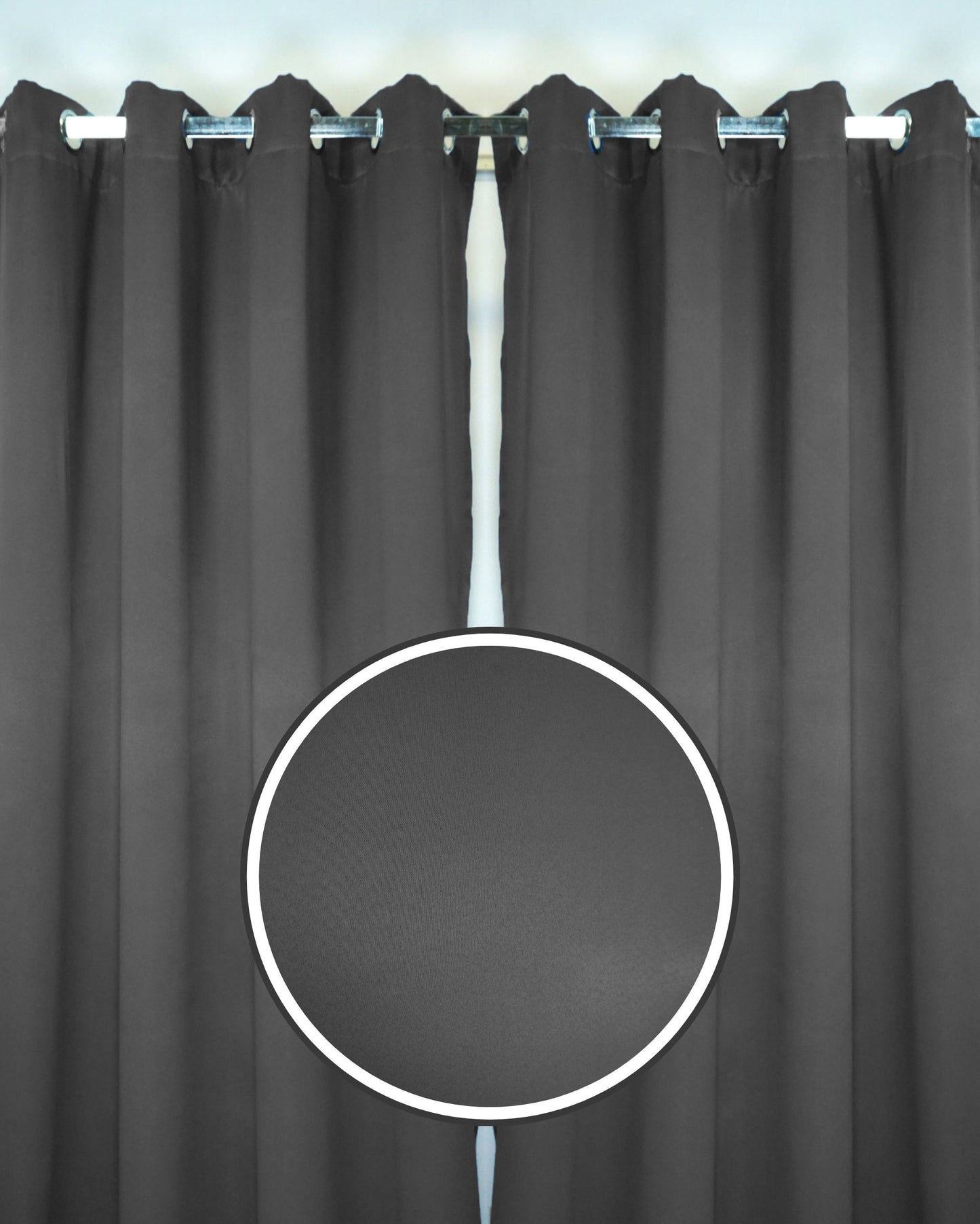 Rinova Dimout Fabric Ring Curtain (Ready Made)
