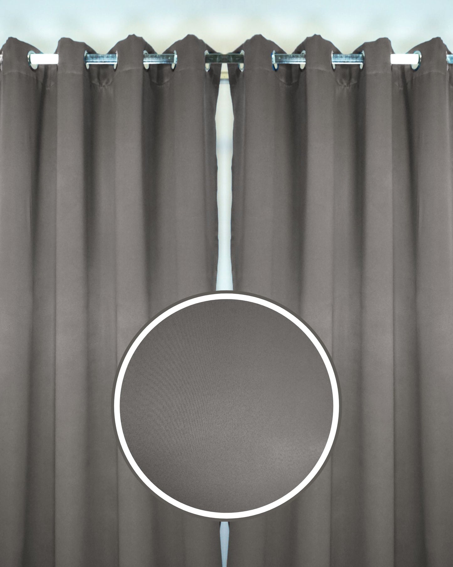 Rinova Dimout Fabric Ring Curtain (Ready Made)