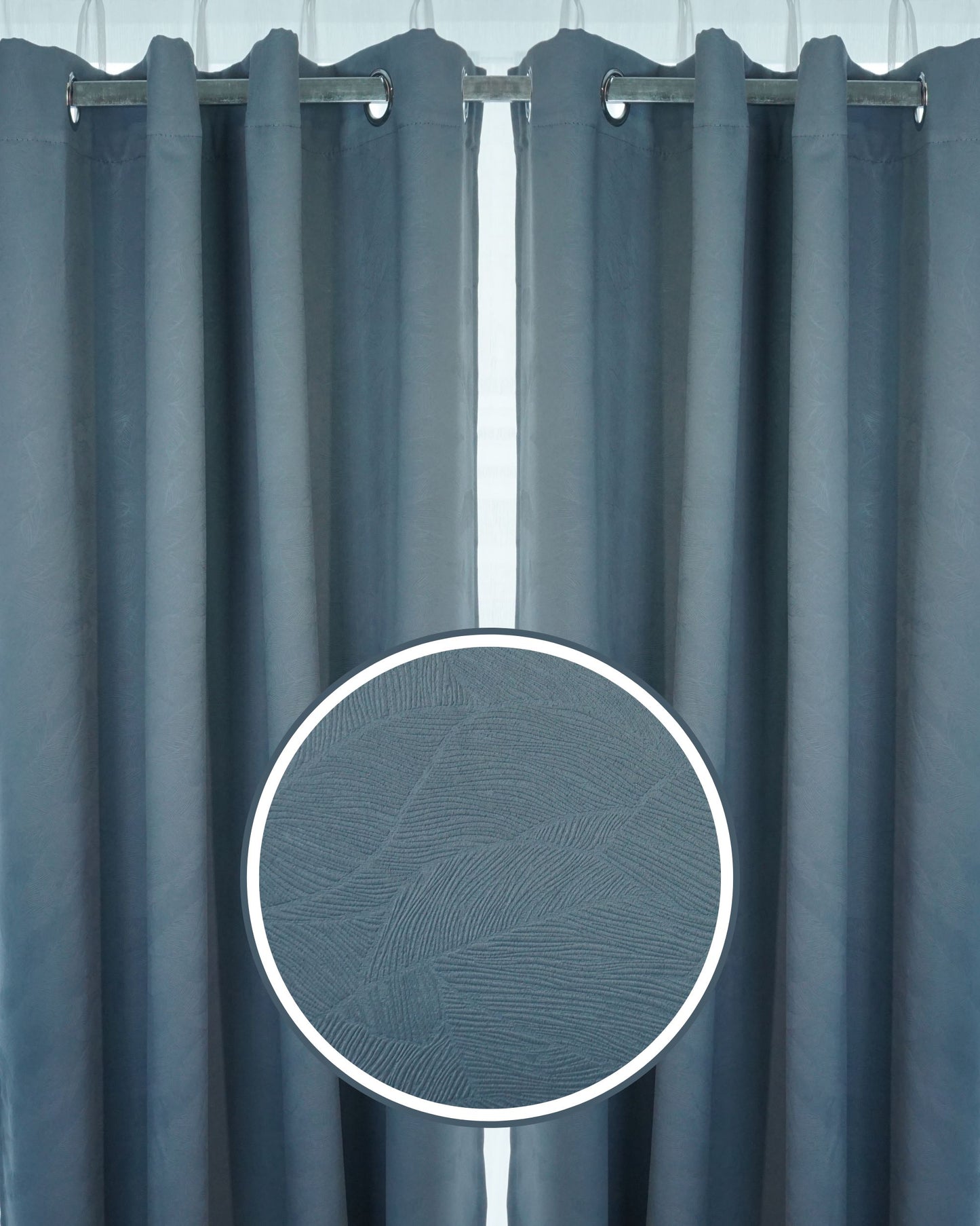 Rosella Dimout Fabric Ring Curtain (Ready Made)