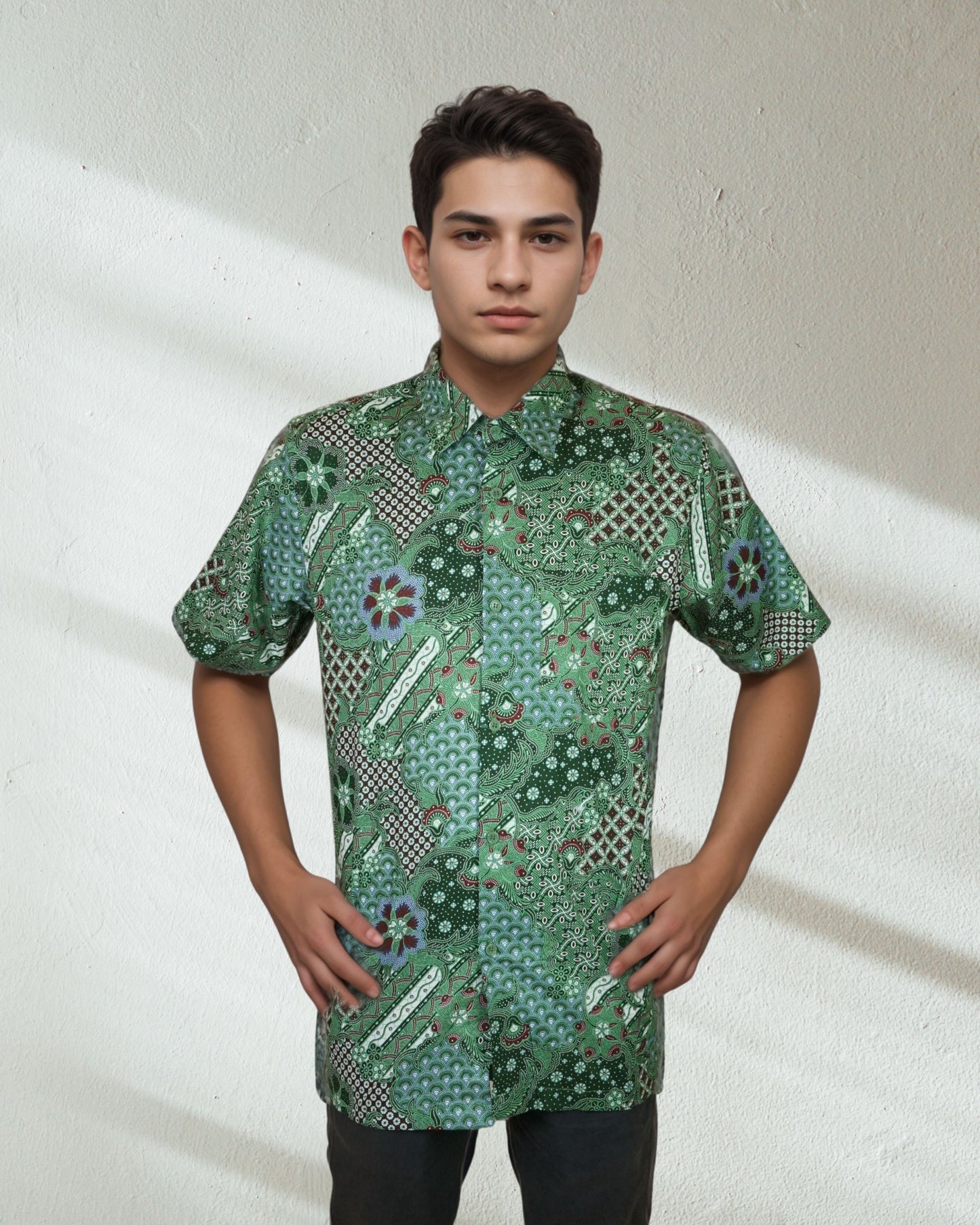 Baju Batik Cotton Dewi Nusantara Short Sleeve