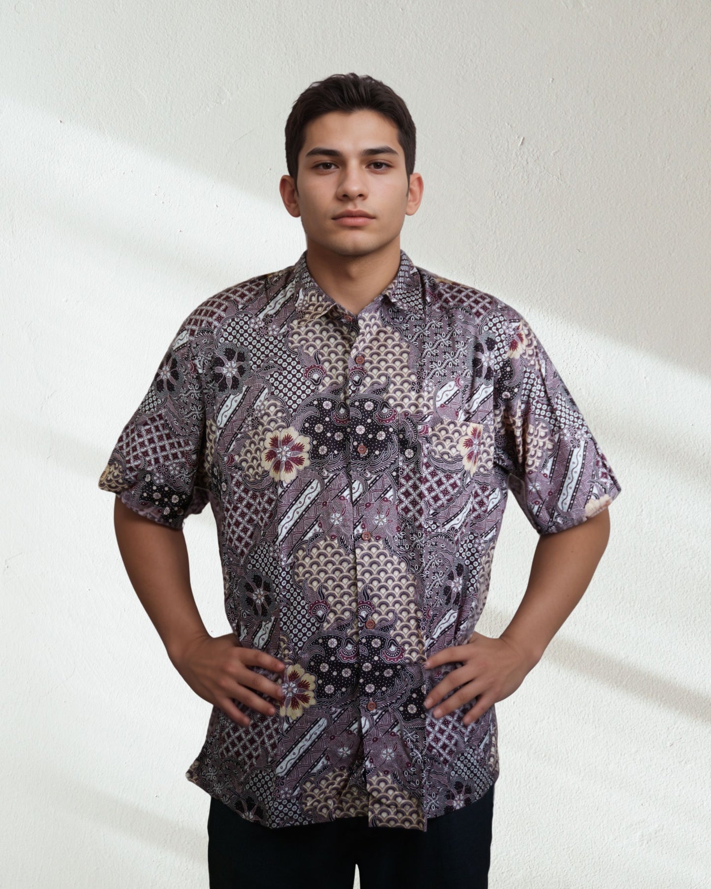 Baju Batik Cotton Dewi Nusantara Short Sleeve