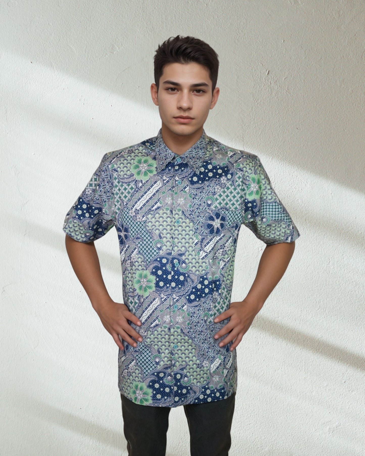 Baju Batik Cotton Dewi Nusantara Short Sleeve