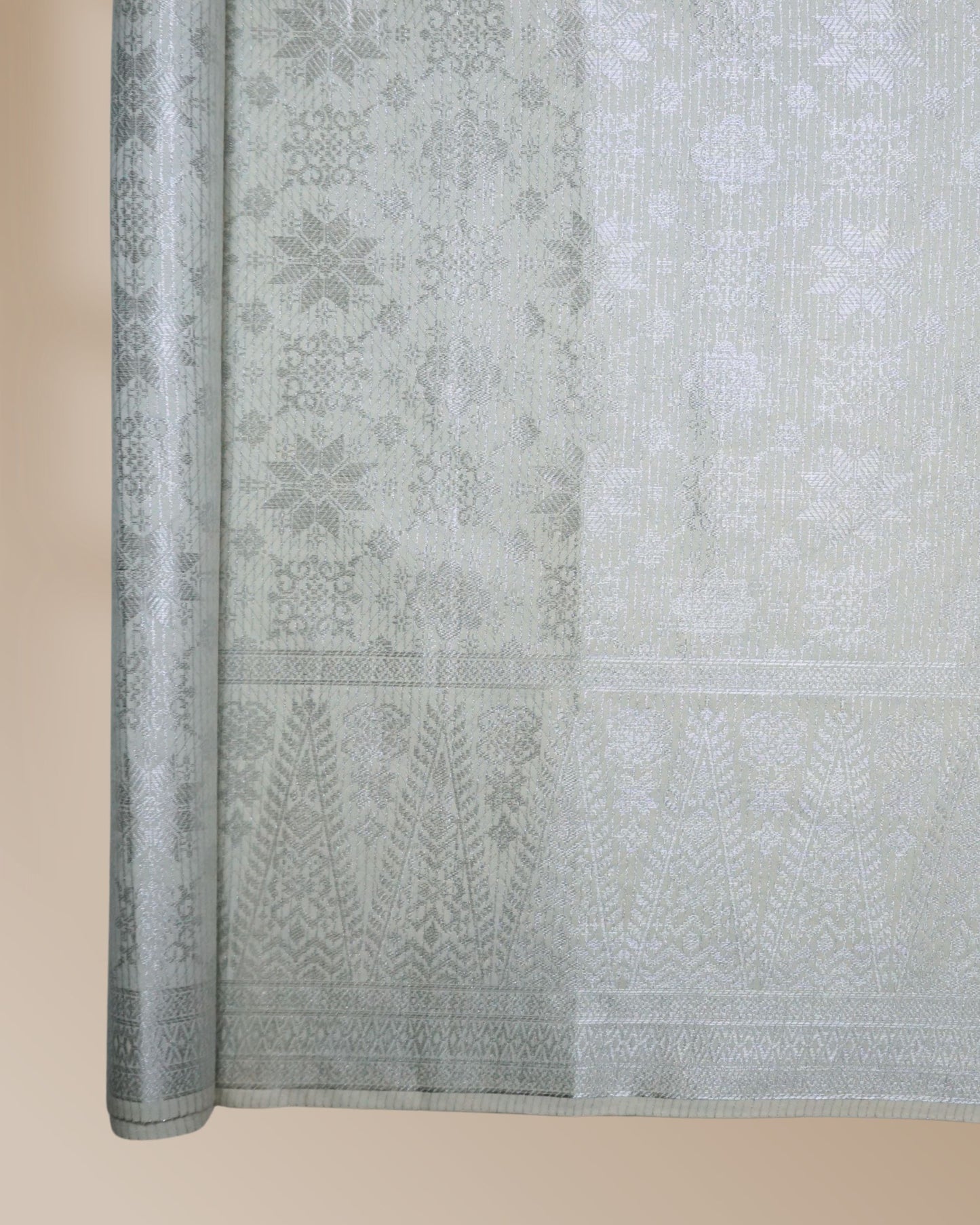 Bayangan Seroja Metallic Songket 44"