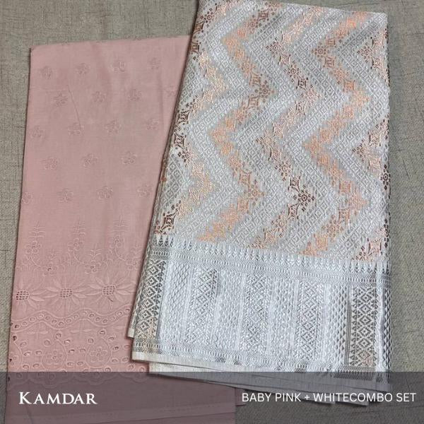 Combo Set Cotton Embroidery with Songket Multicolor