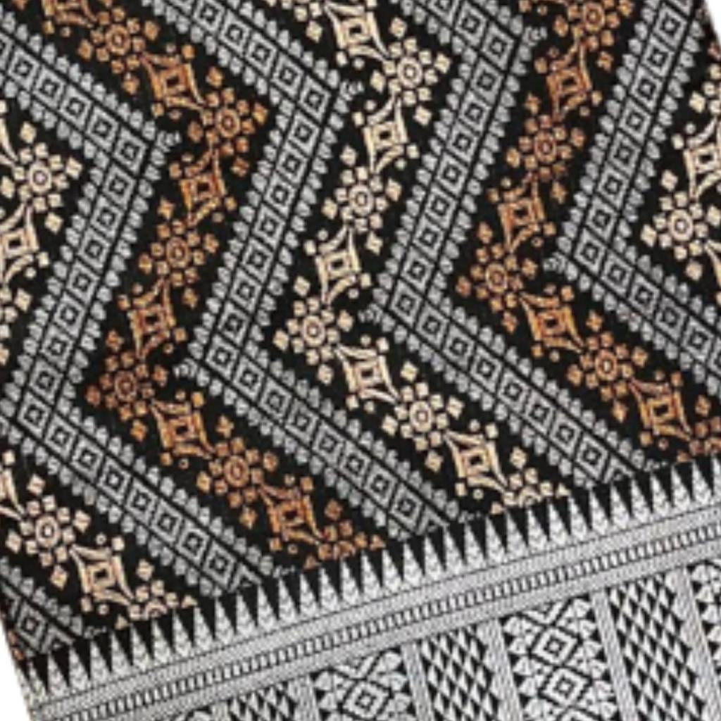 Combo Set Cotton Embroidery with Songket Multicolor