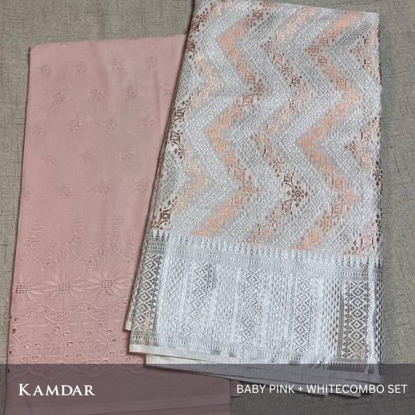 Combo Set Cotton Embroidery with Songket Multicolor