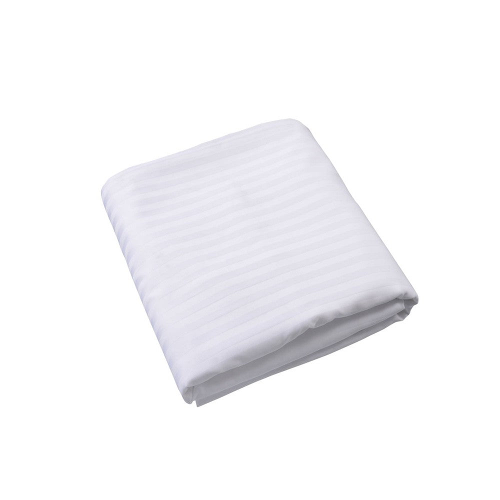 Flat Stripe Cotton Polyester Bedsheet