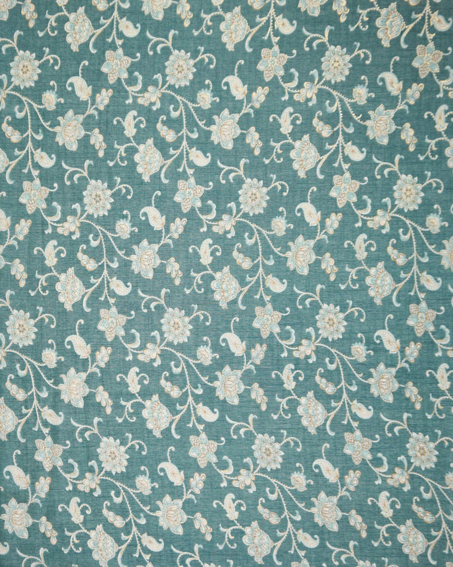 Floral Suhani Capusel Slub Foil Prints 44"