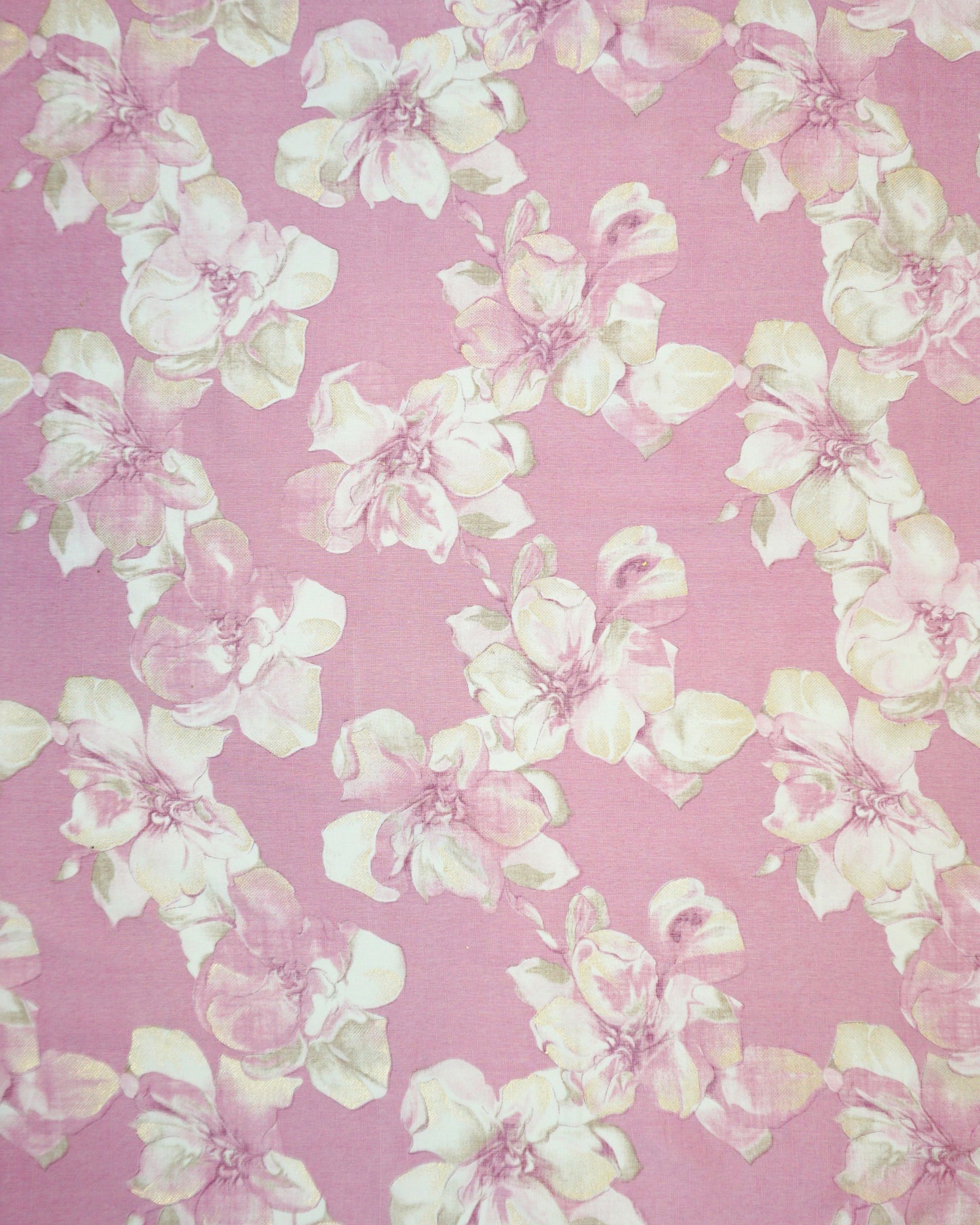 Floral Suhani Capusel Slub Foil Prints 44"