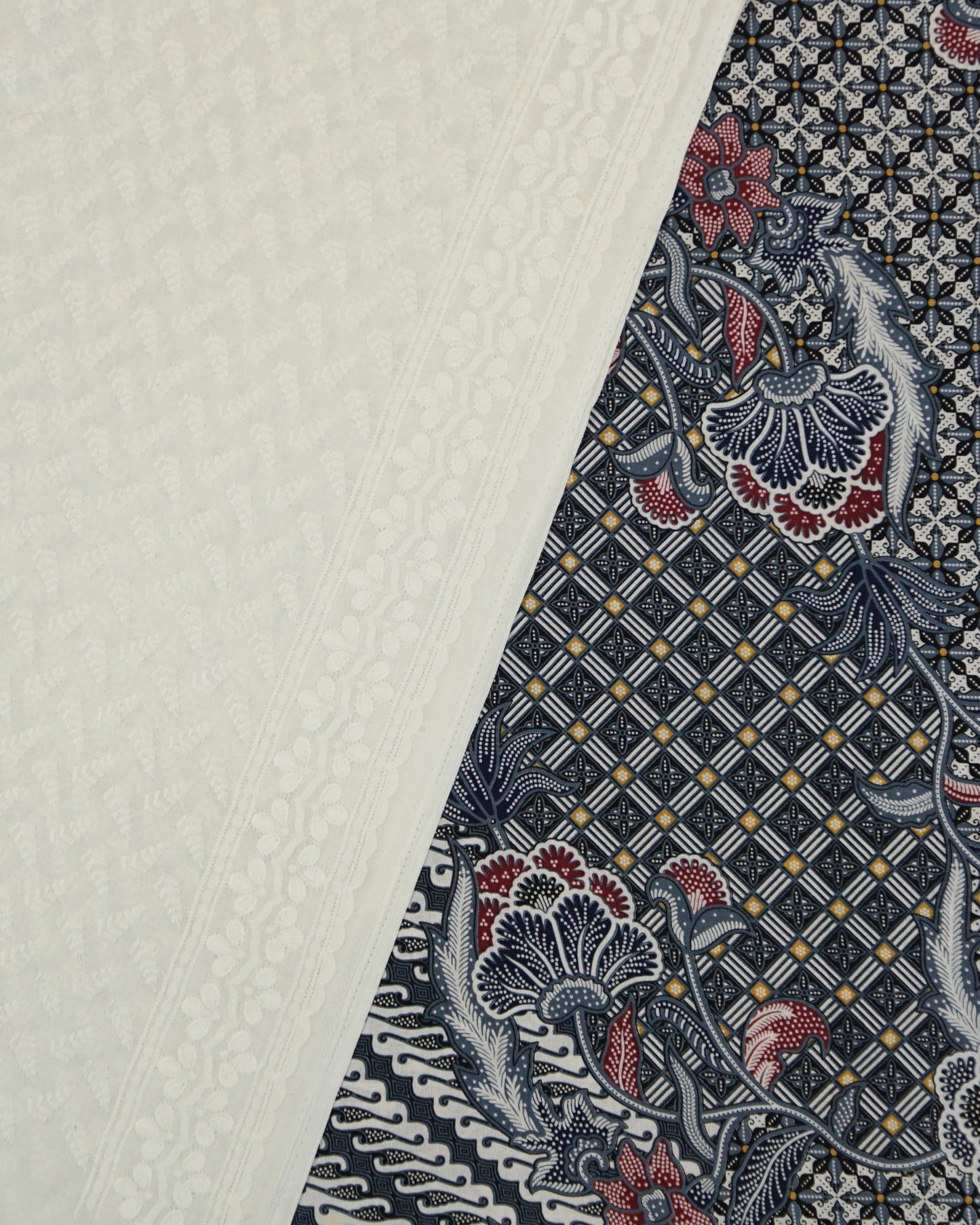 Senja Dewi Nusantara Batik Cotton with Cotton Cambric Embroidery Combo Set