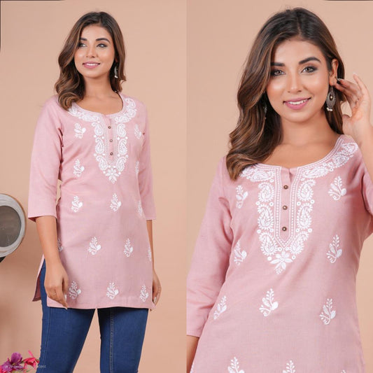 Short Kurti Chikan Thread