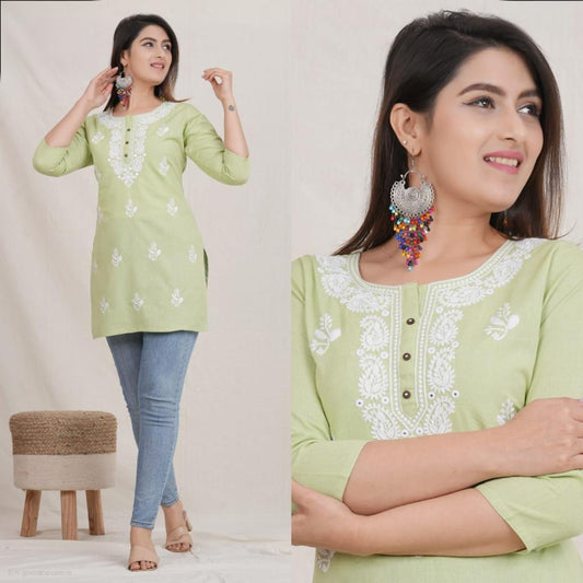 Short Kurti Chikan Thread