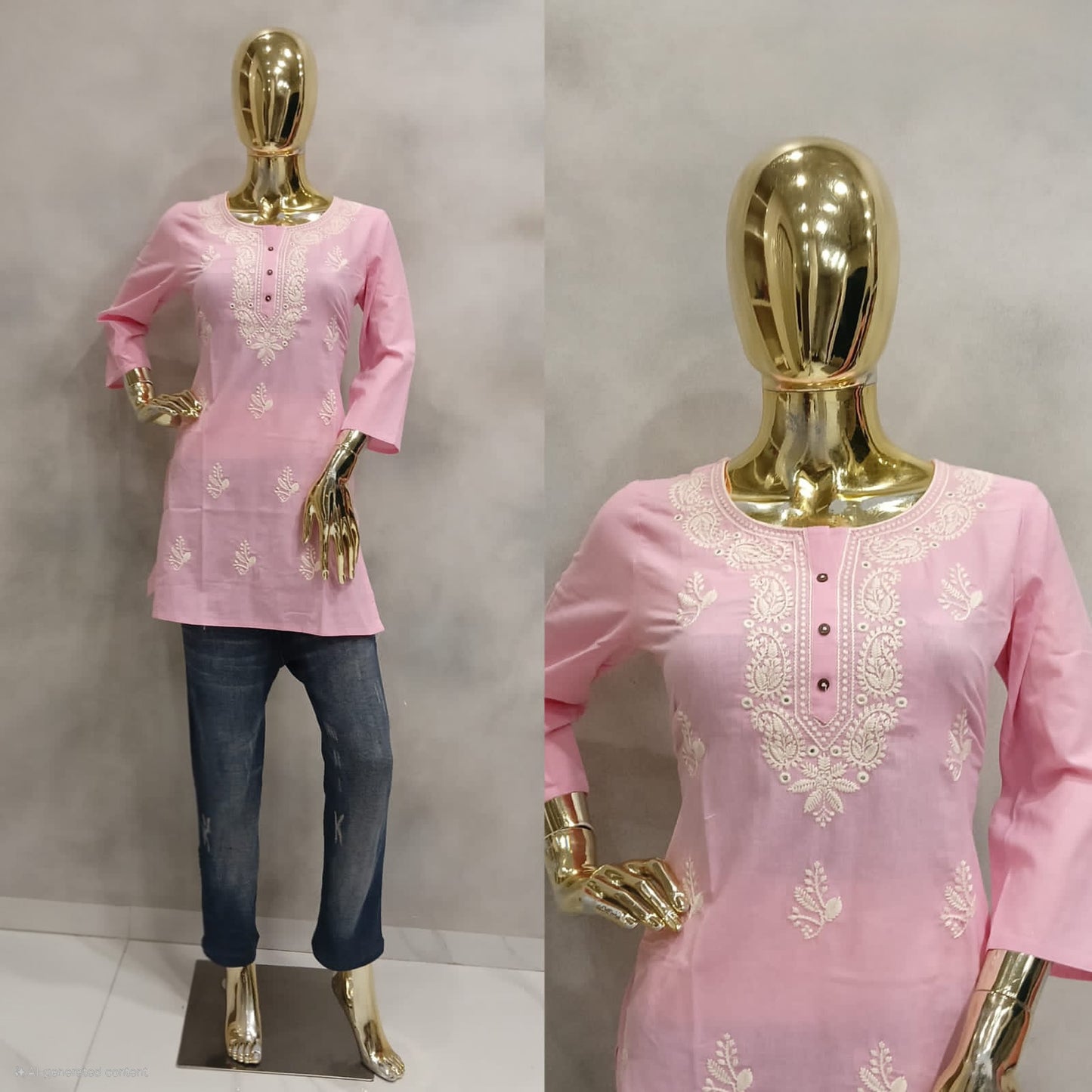 Short Kurti Chikan Thread