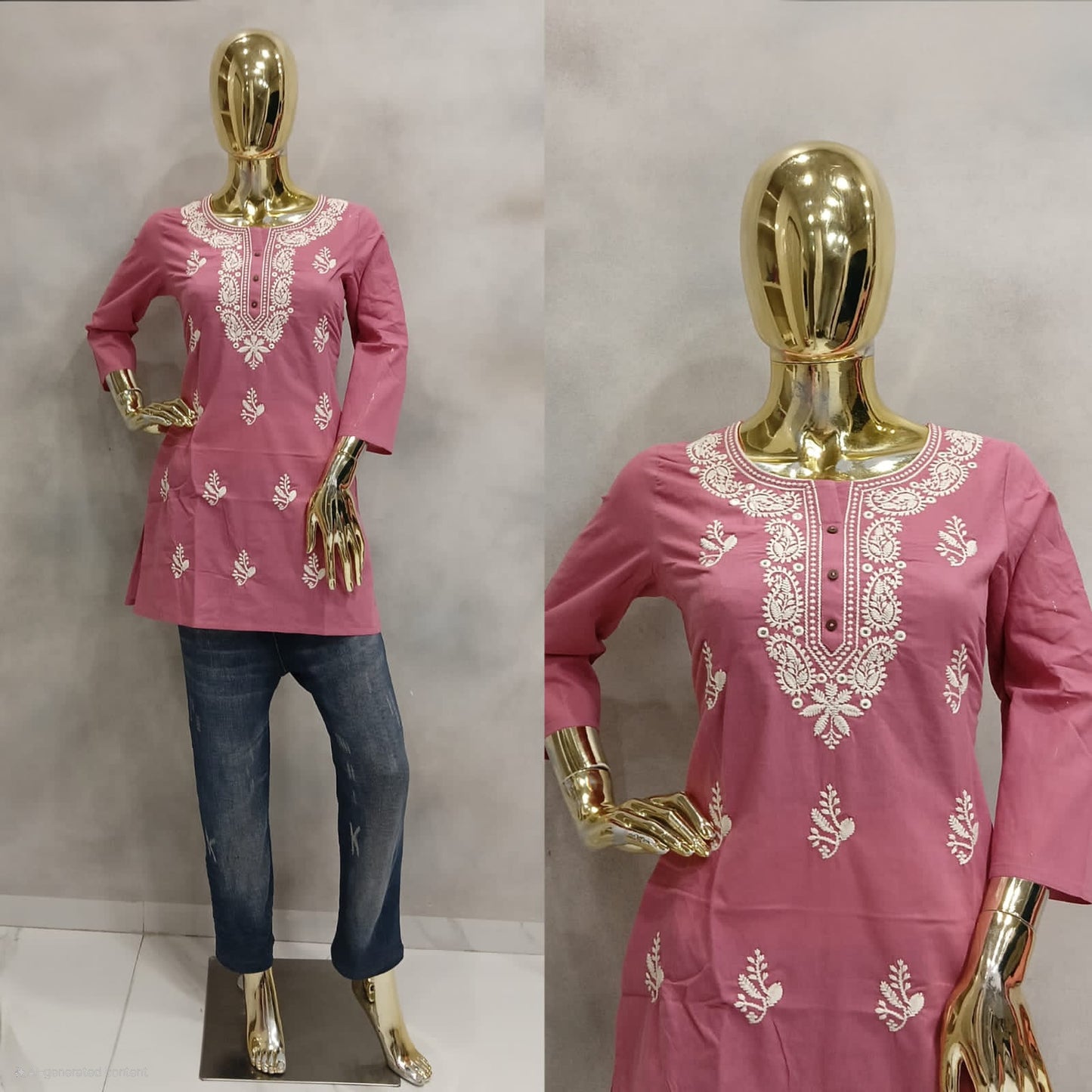 Short Kurti Chikan Thread