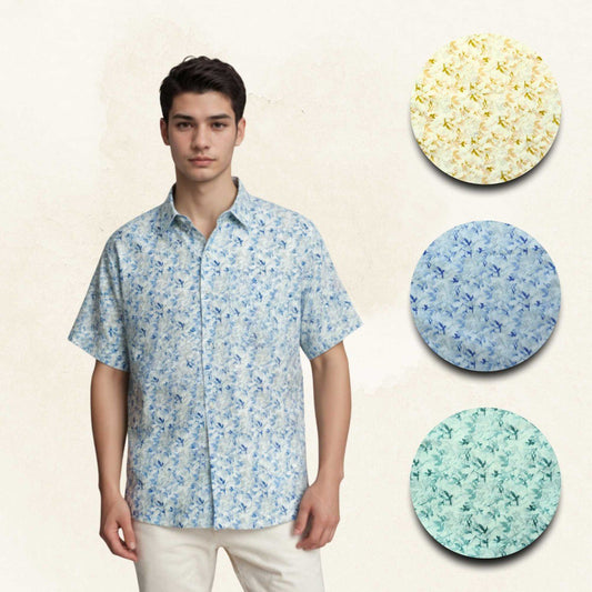 Artemis Floral Cotton Shirts Regular to Plus Size